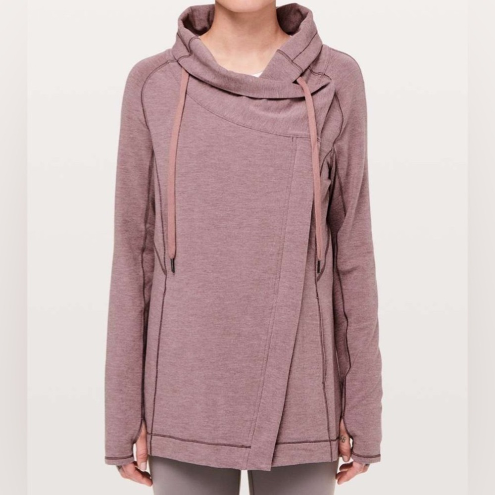 Lululemon Coast Easy Wrap- Heathered Misty Merlot/ Size 2
